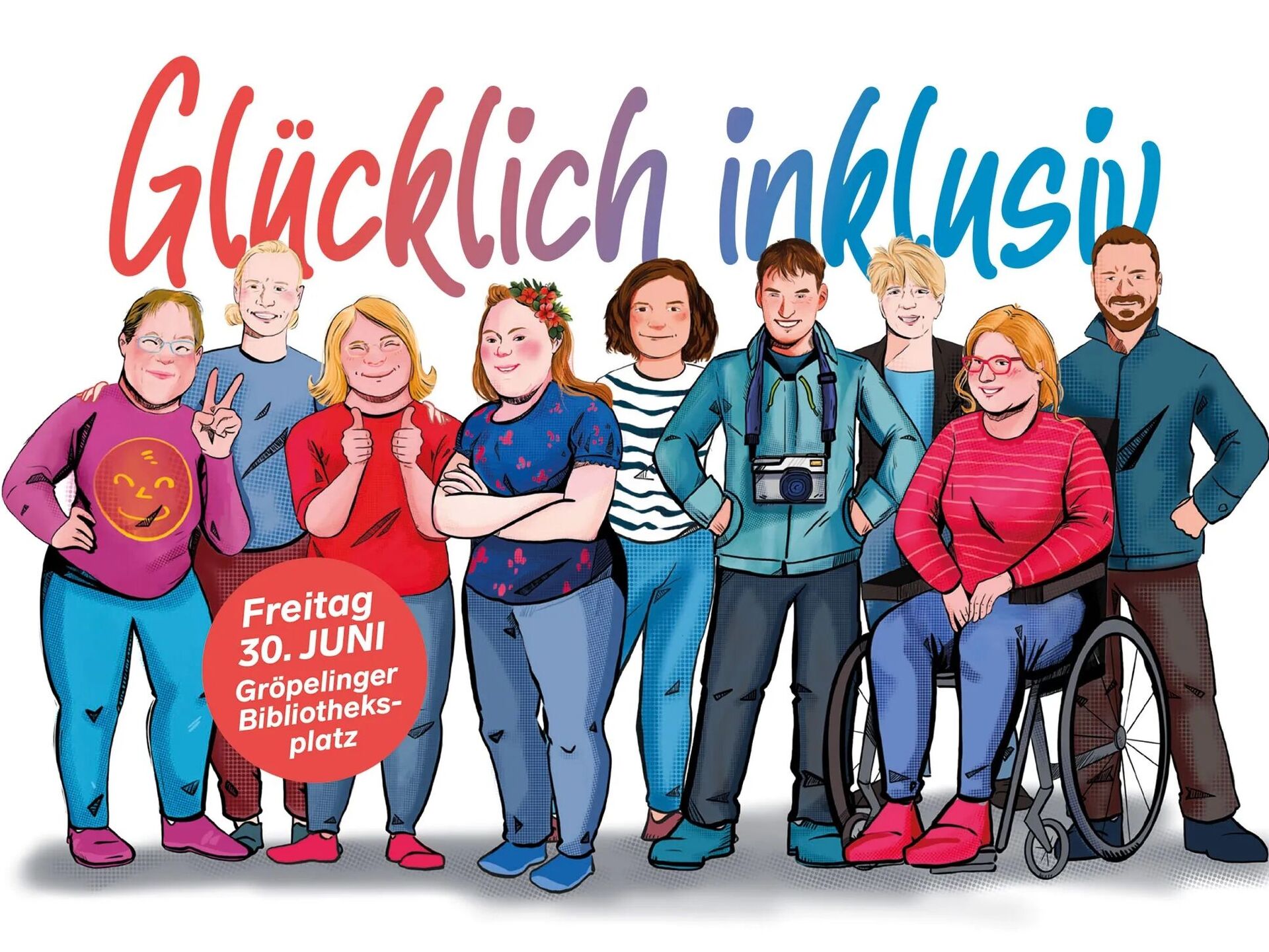 Glücklich Inklusiv