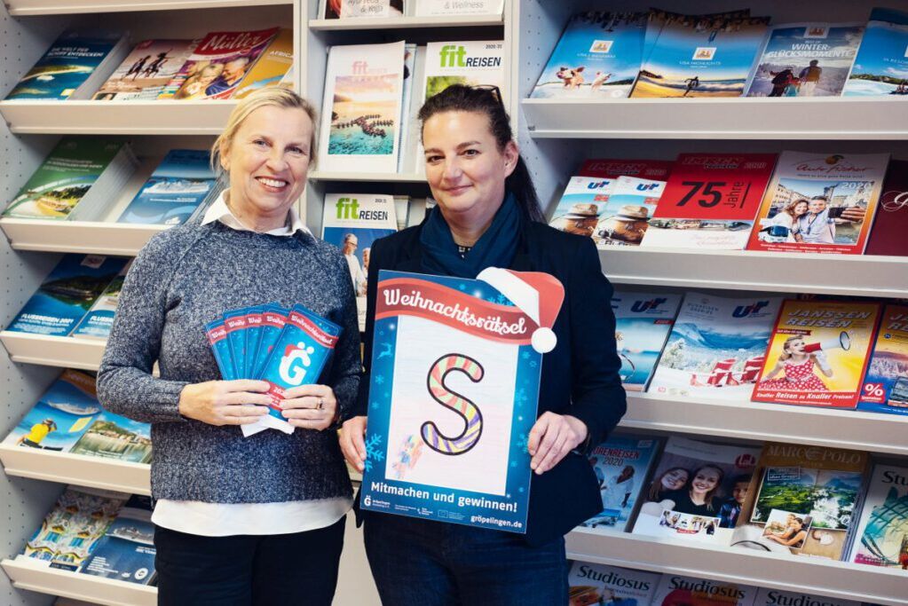 Reisebüro Hadidi macht beim Gröpelinger Weihnachtsrätsel mit / Ansicht aus dem Ladengeschäft